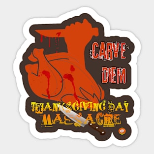 Happy Thanksgiving Horror Fans Sticker